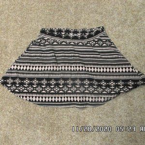 High-waisted flare skirt